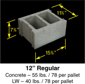 8″ x 12″ Chimney Block